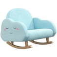thumbnail image 2 of Qaba Rocker Armchair for Nursery Playroom Preschool for 1.5-5 Years, Blue, 2 of 9