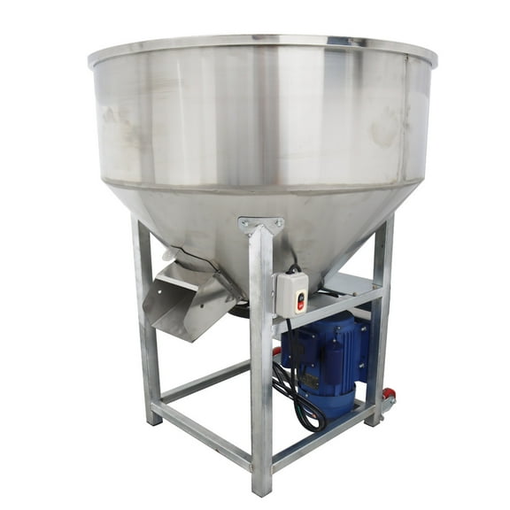 Feed Mixer Granular Plastic Mixer Vertical Stainless Steel Spiral Poultry Feed Mixer 200kg/440Lbs