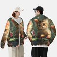 thumbnail image 4 of Daiia Cute Kitten Water Lilies UPF 50+ Sun Protection Hoodie Jacket Lightweight Long Sleeve Sun Shirt for Women Men with Pocket Hiking Outdoor-X-Large, 4 of 7