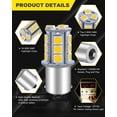 thumbnail image 4 of Bombilla LED Qoope 1156, blanco cálido, 12 V, 1,3 W, para autocaravana, paquete de 10, 4 of 8