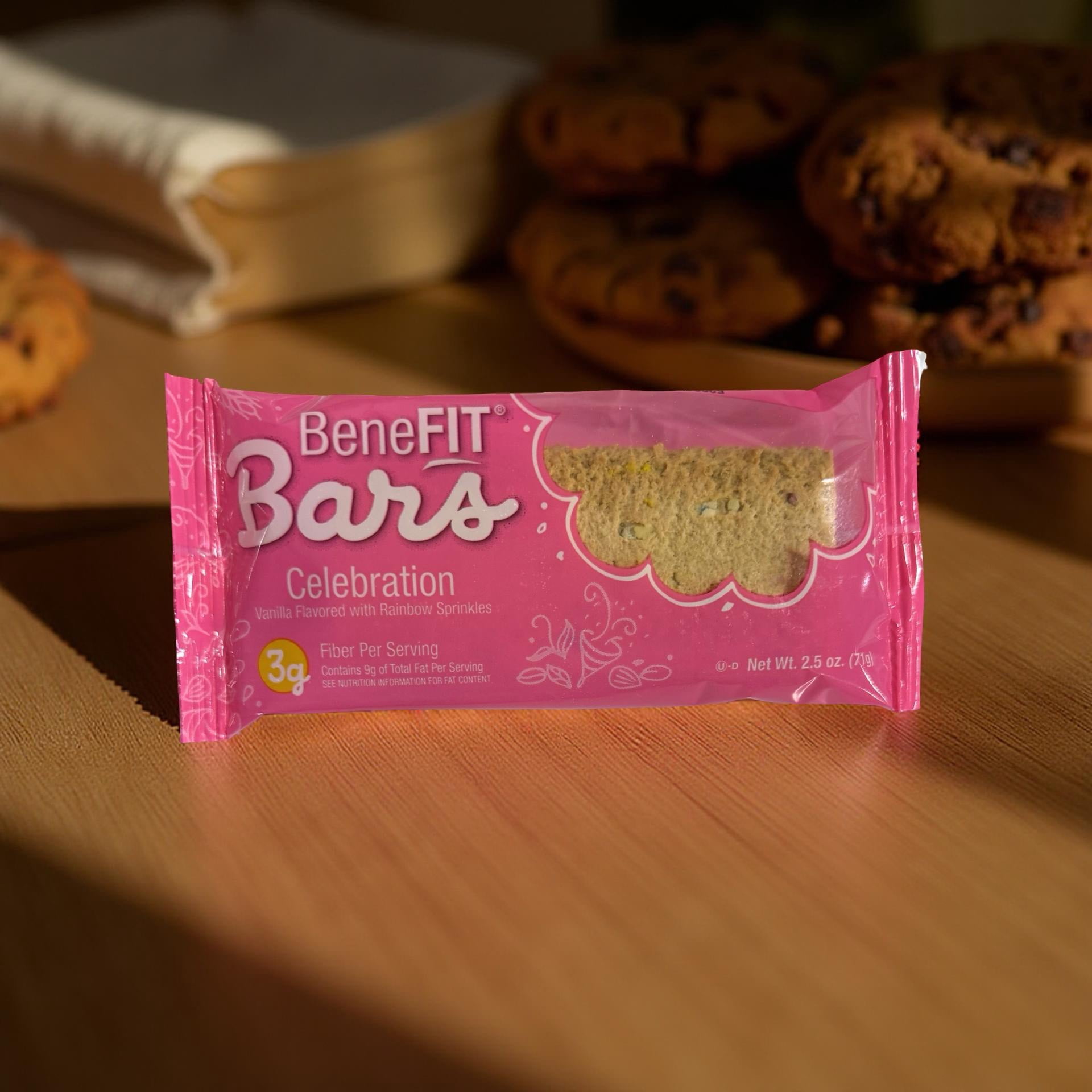 Celebration Birthday Cake BeneFit Bars by Readi-Bake 2.5 Ounce | Value Pack of 12