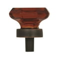 thumbnail image 4 of Traditional Classics 1-1/16 in (27 mm) Diameter Clear/Satin Nickel Cabinet Knob, 4 of 7