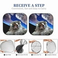 thumbnail image 6 of Haiem Astronaut In Outer Space Windshield Sun Shade: Universal Foldable 2-Piece Car Front Window Sunshade - Blocks Uv Rays, And Reduces Heat,Essential Car Accessory Large, 6 of 7