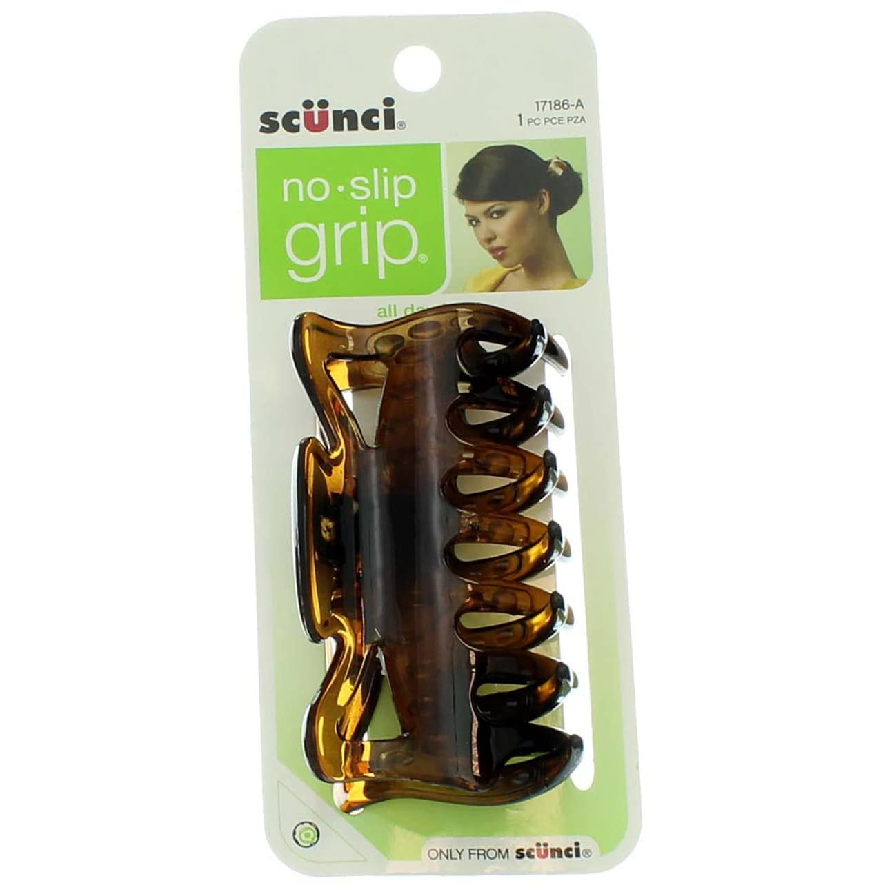 Clip Per Capelli Scunci Antiscivolo A Mascella - 3 Pezzi, Colori Assortiti - Nuovo