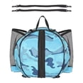 thumbnail image 2 of Mochila para baloncesto, balón de fútbol, ​​correa de hombro ajustable, impermeable gris azul, 2 of 7