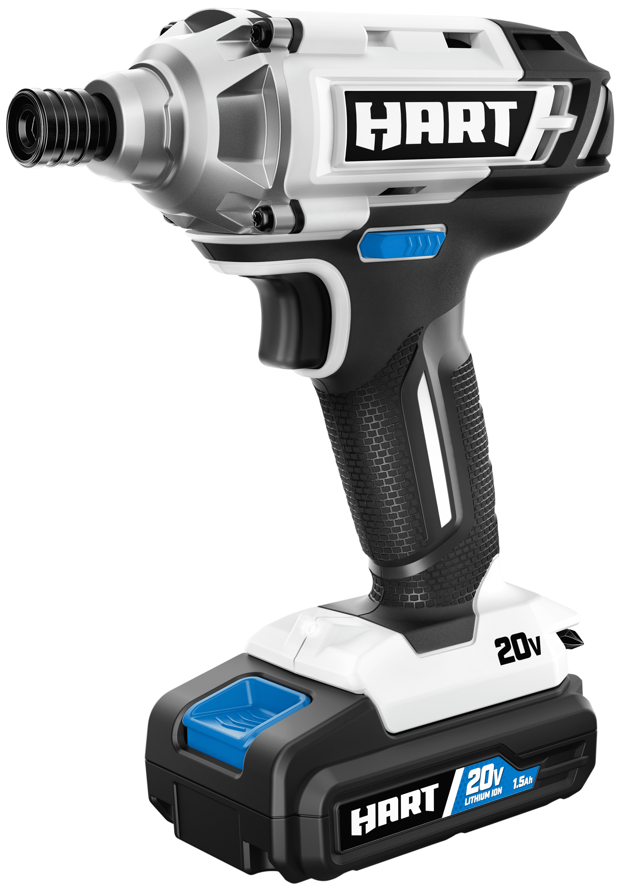 HART 20-Volt Cordless Impact Driver Kit, (2) 20-Volt 1.5Ah Lithium-Ion Battery