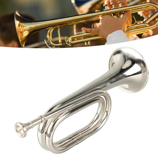 Trompeta De Estilo Militar Con Llave En C, Trompeta De Latón Fácil De Tocar Con Boquilla Para Principiantes Prezzie