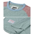 thumbnail image 4 of ZIMEGO Mens Short Sleeve Ringer Tee - Color Block Raglan Casual T-Shirt, 4 of 6