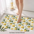 thumbnail image 3 of Yellow Lemon Door Mat&nbsp;Indoor Outdoor Entrance, Non Slip Small Rug for Kitchen Bathroom Entryway Rug, Tropical Green Leaf Pink Floral Fruit Washable Doormat Floor Mat 16x24 Inch, 3 of 8