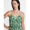 thumbnail image 4 of Time and Tru Women's Sleeveless Tiered Cotton Maxi Dress, Sizes XS-XXXL, 4 of 5