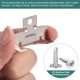 thumbnail image 3 of Uxcell 60 Pcs Clips de Luz Empotrada, Clips en C para Luz de Lata de Acero Inoxidable 304 con Tornillos Autoperforantes para Latas de 5 a 6 Pulgadas, 3 of 7