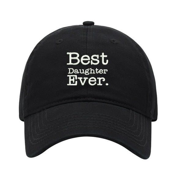 Baseball Cap Embroidered Hat for Best Daughter Ever Men's Adjustable Cotton Unisex Embroidery Baseball Caps