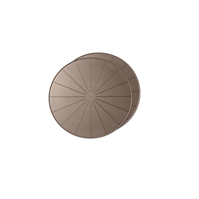 Weathertech Work Mat 8A24CST2PKTN Project Mat; 24 Inch Diameter; Raised Ridges; Tan; Thermoplastic Elastomer TPE; Set of 2
