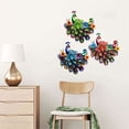 thumbnail image 5 of AOOOWER Contemporary Iron Peacocks Wall Hanging Accessorie Wall Decoration Artwork, 5 of 12