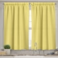 thumbnail image 2 of Ambesonne Checkered Valance & Curtain, Retro English Yellow, 55"x45", Yellow White, 2 of 6