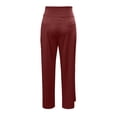thumbnail image 2 of Slacks for Women Spring Summer Elastic High Waist Straight Leg Loose Fit Business Casual Work Pants with Pockets, 2 of 3
