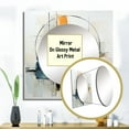 thumbnail image 3 of Designart "Beige Minimalist Collage VI" Abstract Collages Square Mirror Wall Decor Transitional - Large Multi-Color Square Bathroom Mirror - Square Printed Wall Mirror Art, 3 of 5