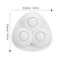 thumbnail image 2 of Mobutofu 8Pcs Small Wheels Rubber White Easy to Use for Home Use, 2 of 8