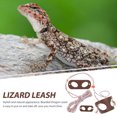 thumbnail image 3 of IFANLANDOR 2Pcs Portable Brown Bearded Dragon Leash Lightweight Adjustable Strap for Outdoor Pet Use, 3 of 7