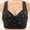 Black, variant on Ofreoo Sports Bras for Women Gathered Middle Button Breathable Underwear Daily Bra on Clearance