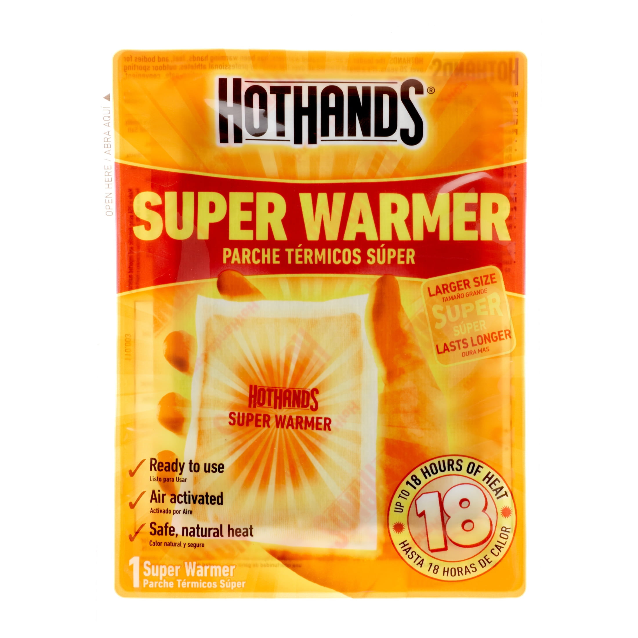 12-10 pks of Hot Hands Super Warmers 18 Hours of heat per warmer Exp 08/23 