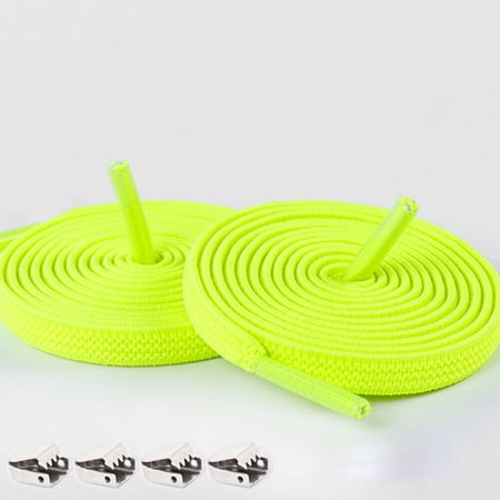 

1Pair Unisex Lazy Tie-Free Shoelace Stretch Elastic Shoelaces Flat Shoe Laces R