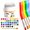 48 colors, variant on Silky Crayons, 12/24/36/48 Colors Twist-Up Washable Gel Art Sticks, Water-Soluble Drawing Set with Bonus Paintbrush for Artists Hobbyists,Halloween & Christmas Gift