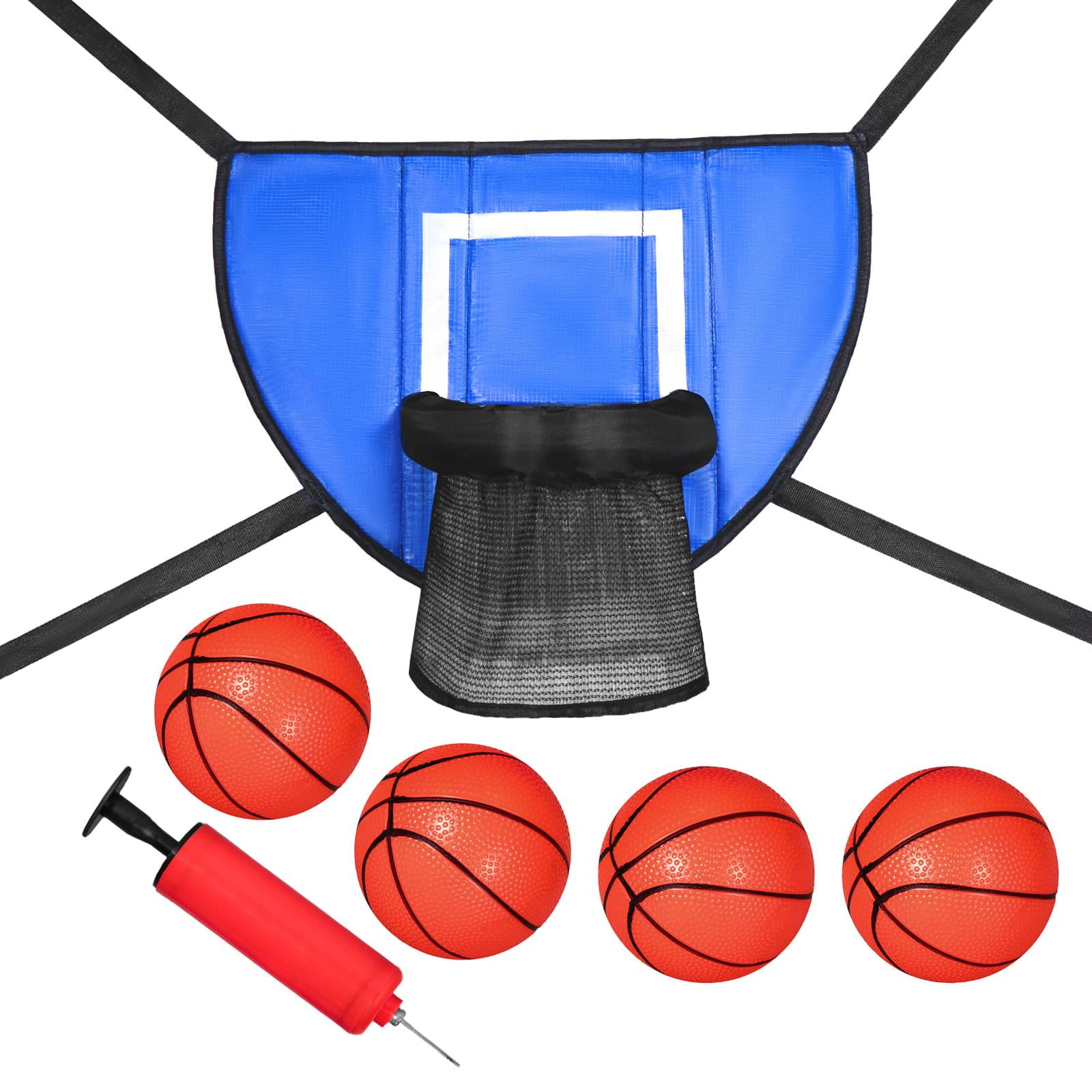 GARENDE Trampolines Basketball Hoop, with Pump and 4 Mini Balls, Easy to Install, Universal Trampolines Accessories, Trampolines Basketball for Dunking