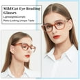 thumbnail image 2 of OCCI CHIARI Reading Glasses 1.75 for Women Shiny Readers 1.00 1.25 1.50 1.75 2.00 2.25 2.50 2.75 3.00 3.50 4.00(Brown/Rose Gold) Acrylic Lens, 2 of 6