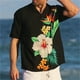 thumbnail image 2 of Camisas casuales con gráficos florales para hombres, ropa con estampado 3D, camisa hawaiana de playa, blusas Y2K de manga corta, ropa vintage, blusa con solapa, 2 of 5