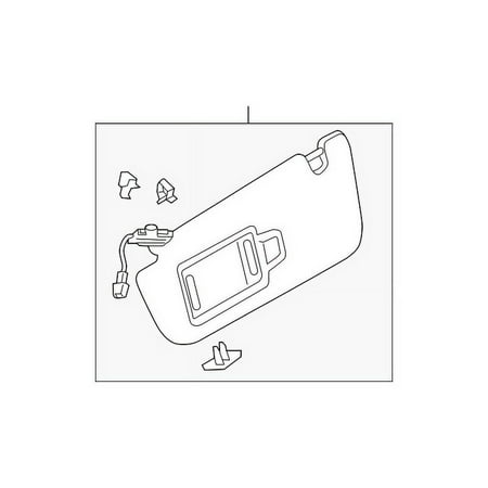Genuine OE Audi Sun-Visor - 4K0-857-551-D-3GX