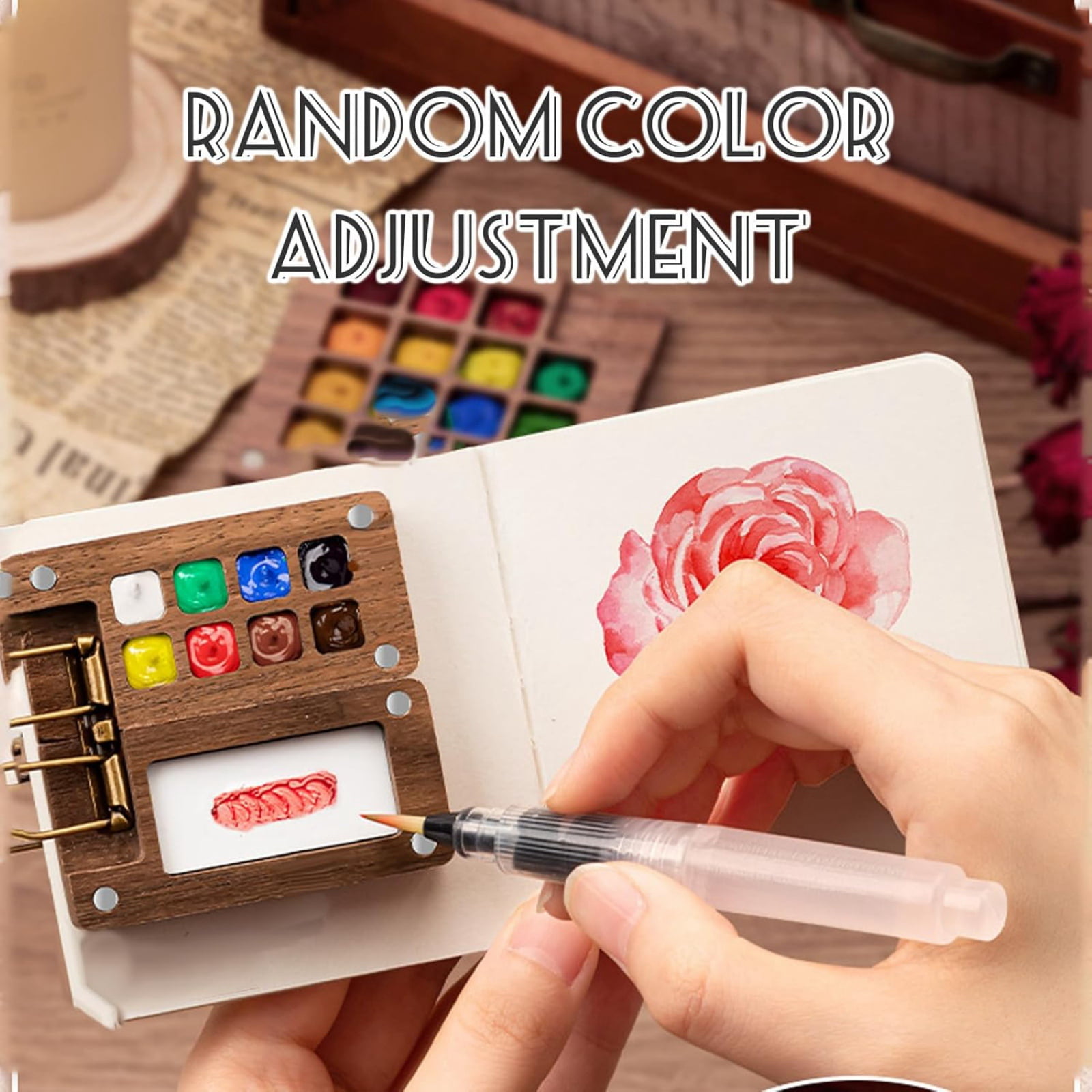 Thanksgiving Decoration Travel Simple and Convenient Watercolor Set Travel Paint Palette Paint Palette Travel Kit Watercolor Paint Set