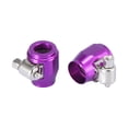 thumbnail image 4 of Unique Bargains 4pcs AN12 Hex Gold Tone Car Hose Finisher Clamp Adapter Line End Cover Connector, 4 of 6
