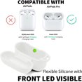 thumbnail image 3 of Blaspins AirPods Pro Case Red, Premium Soft Silicone Skin Case Cover Protective Case Keychain Support Wireless Charging [Compatible with Airpods Pro] IBAOLEA Red White, 3 of 6