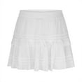 thumbnail image 5 of Women's Skirts Summer Casual Pleated Mini Skirt Elastic High Waist Cute Skirts, 5 of 7