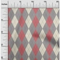thumbnail image 2 of oneOone Silk Tabby Red Fabric Check Argyle Quilting Supplies Print Sewing Fabric By The Yard 42 Inch Wide, 2 of 5