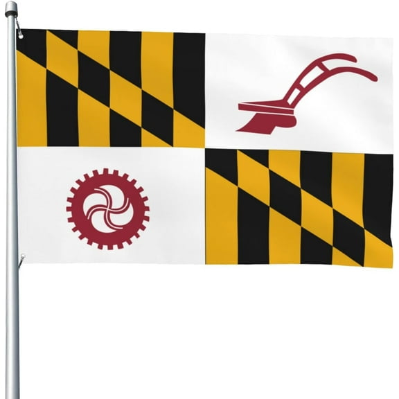 Flag Of Baltimore County, Maryland Flag 4x6 Ft Heavy Duty Durable Outdoor Decorative Banner Home Patio Flags Yard Welcome Flag