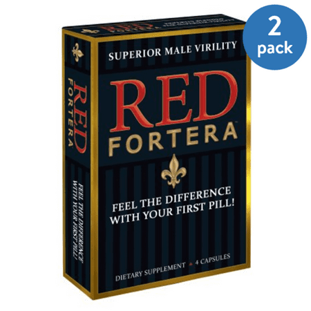 (2 Pack) Red Fortera Superior Men's Enhancement, 4