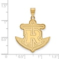 thumbnail image 2 of 10k Yellow Gold LogoArt Official Licensed Collegiate Rollins College (RC) XL Pendant, 2 of 4