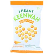 I Heart Keenwah Quinoa Puffs Aged Cheddar, 3 Oz