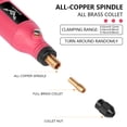 thumbnail image 3 of JENABOM 58 in 1 Mini Cordless Rotary Tool, 3.7V Electric Rotating Tool , LED Lights, 5-Speed and USB Charging, Used for Polishing, Carving, and DIY （Pink）, 3 of 9