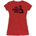 thumbnail image 2 of Star Trek Im Number One Junior Women's Sheer T-Shirt Red, 2 of 2
