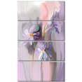 thumbnail image 2 of Blue Daisies Watercolor - Large Animal Canvas Art Print, 2 of 3