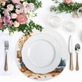 thumbnail image 4 of Ryvnso Autumn Truck with Pumpkins Round Plate Mats Dining Table Placemat Set of 4 for Holiday Decoration, 4 of 7
