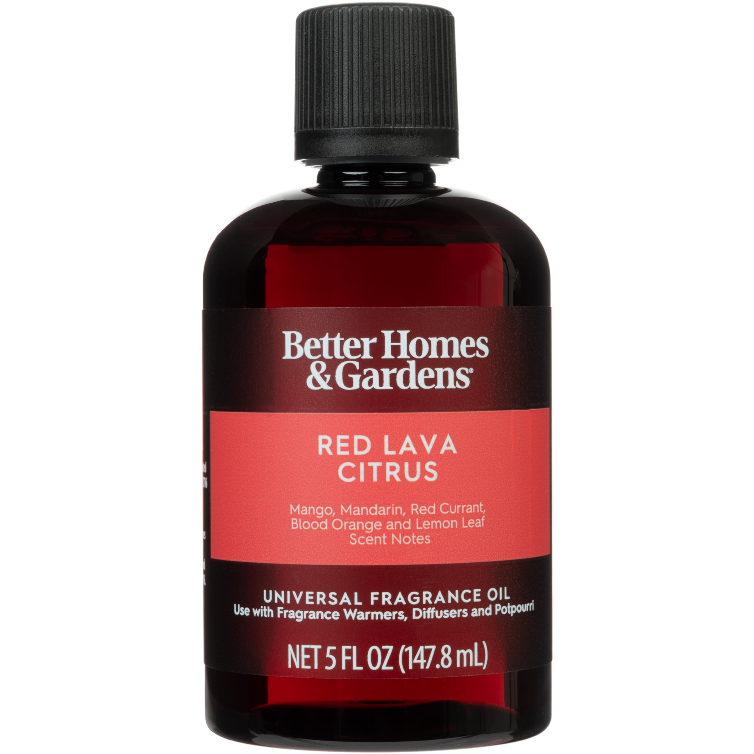 (3 pack) Better Homes & Gardens Universal Fragrance Oil, Red Lava & Citrus, 5 fl oz, 1 Pack for Use with Fragrance Oil