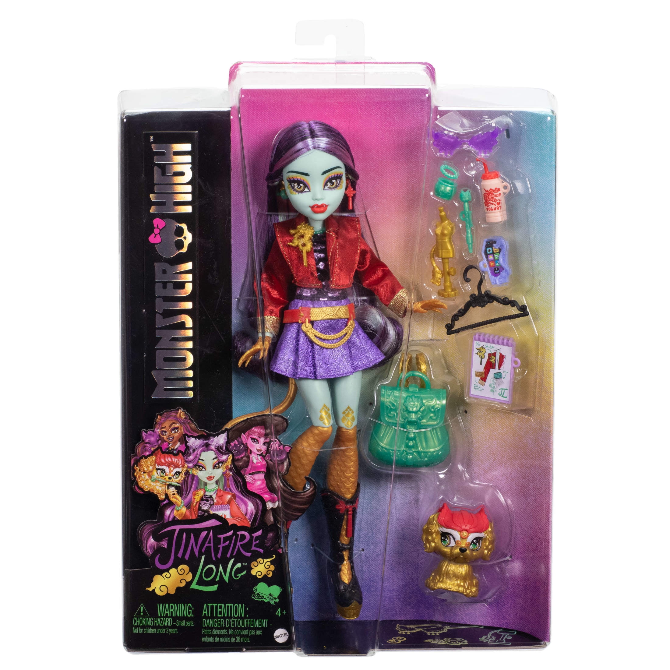 Amazon.com: Monster High Jinafire Long Doll, Dragon with Pet
