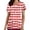 A281 Red, variant on Scrub Top for Women V Neck Short Sleeve Stretchy Comfy Fabric Functional Pockets Overlapping Heart Graphic Medical Nursing Uniform Working Top