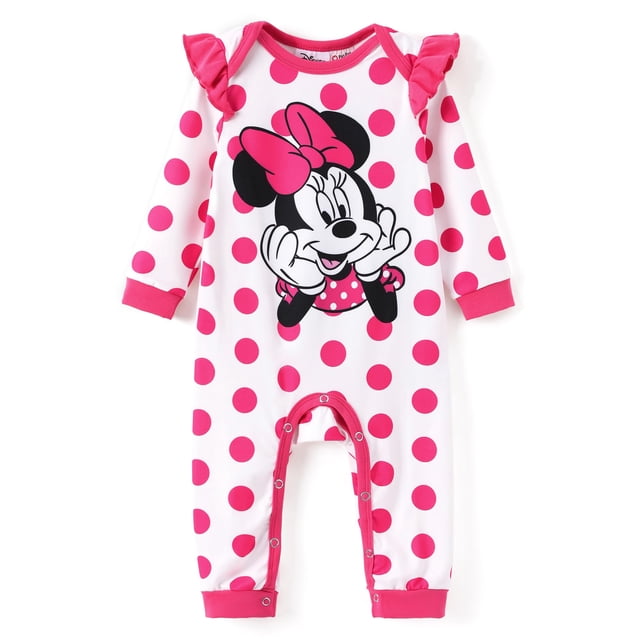 Romper Disney Minnie Mouse de manga larga para niñas de 0 a 3 meses