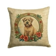 thumbnail image 2 of Wheaten Terrier Christmas Flowers Throw Pillow 14 in x 14 in, 2 of 2