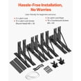 thumbnail image 6 of VEVOR Gate Corner Brace Bracket, 2 Sets, Anti Sag Gate Frame Hardware Kit, Gate Frame Brace Bracket with Latch Lock, Screws, for Shed Doors, Corral Gates, Driveway Gates, Stable Gates, Iron, Black, 6 of 9